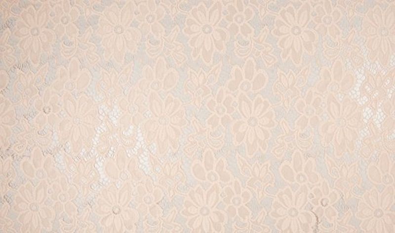 Spitzenstoff Eva Hell Lachs 132