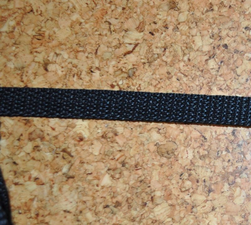 Gurtband 10 mm Schwarz