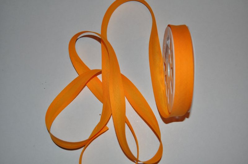 Schrägband gefalzt 20 mm sonnengelb