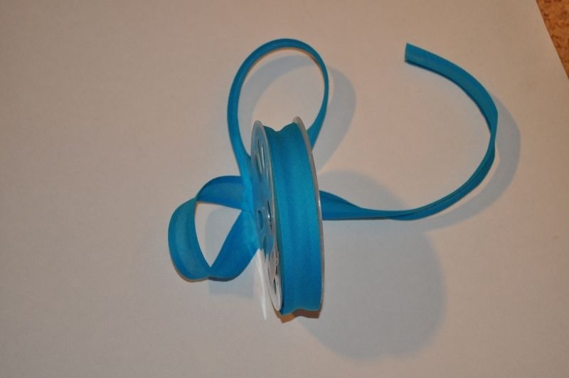 Schrägband gefalzt 20 mm türkis 