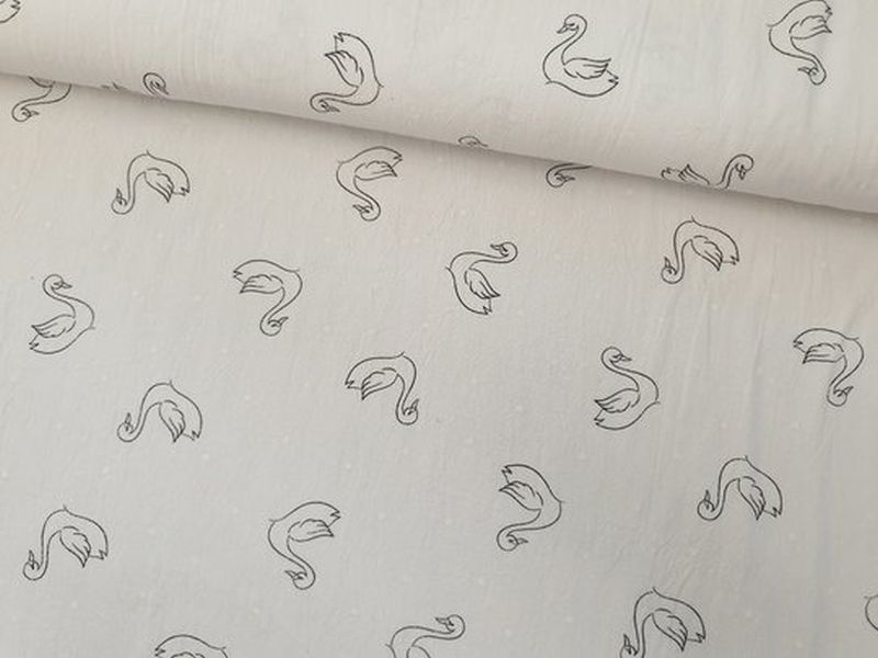 Baumwolle Jenny der Schwan Weiß