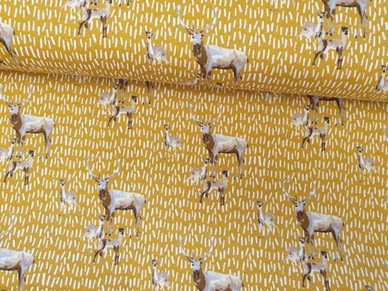 Canvas Deer Family by Poppy Senf