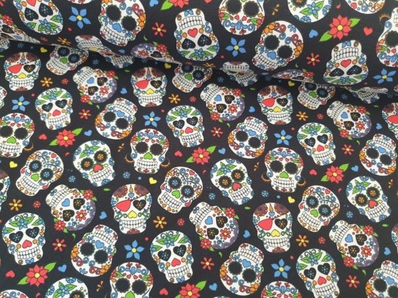 Jersey Skulls schwarz/bunt
