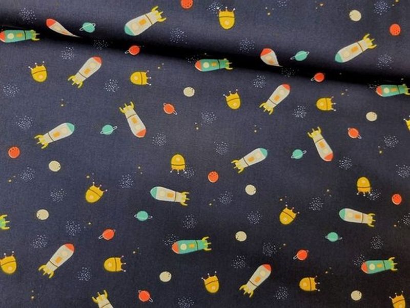 Baumwolle St. And Sp. Rakete dunkelblau