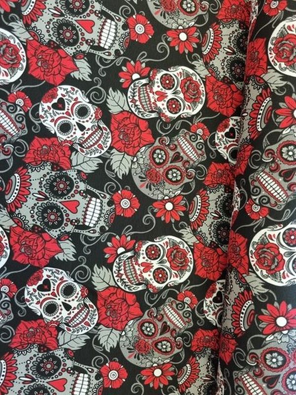 Jersey Skulls red/black