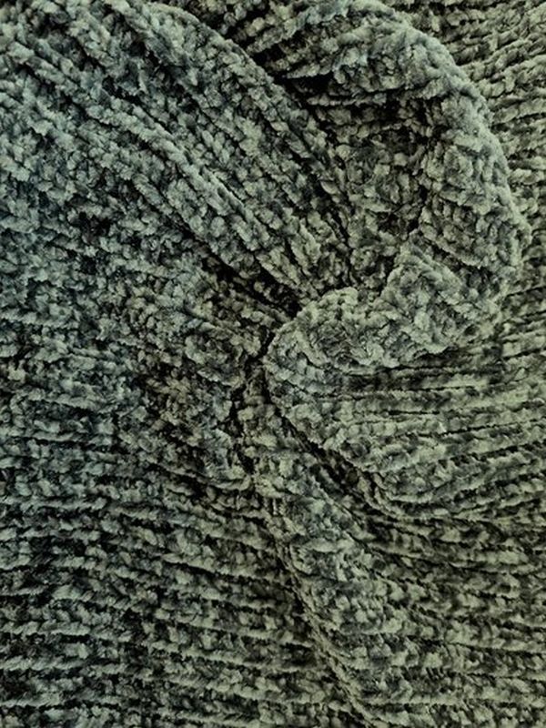 Heavy Chenille Cable Strick Dusty Green