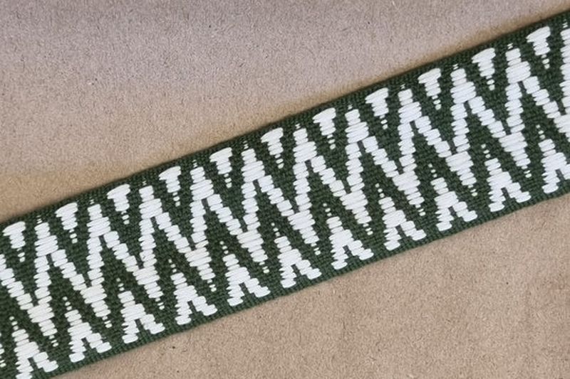 Gurtband Zacken 40mm Grün