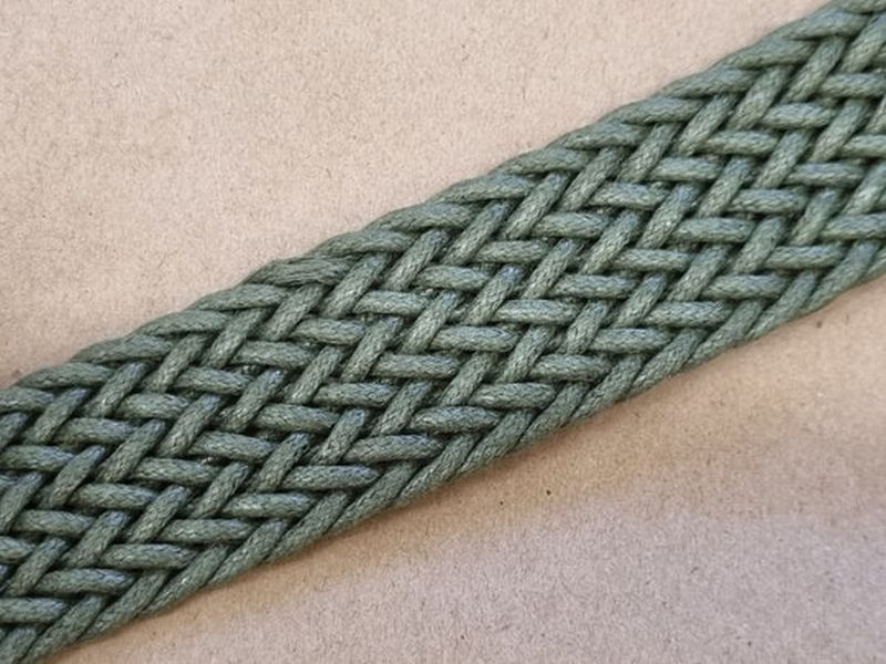 Gurtband geflochten 30mm Khaki 9