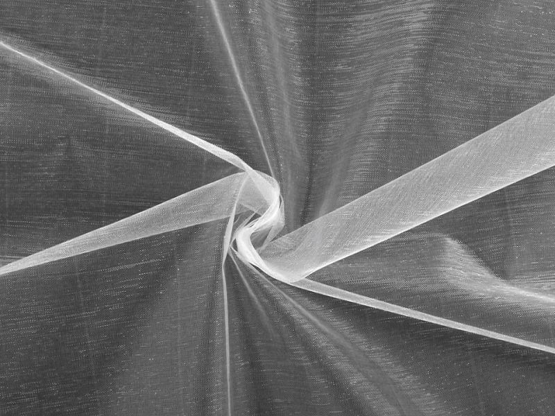 Organza Steif 21g Waschbar Weiß