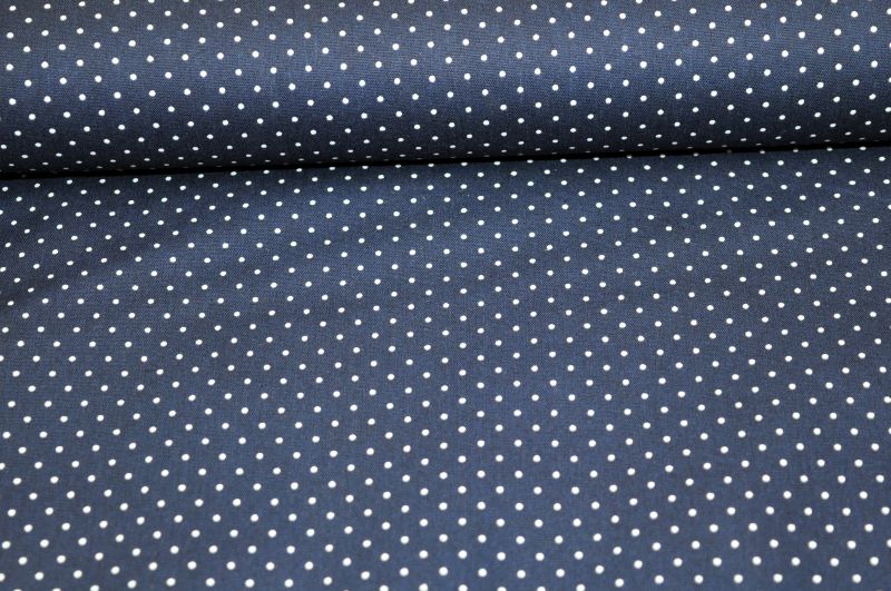 Baumwolle Small Dots by Poppy dunkelblau