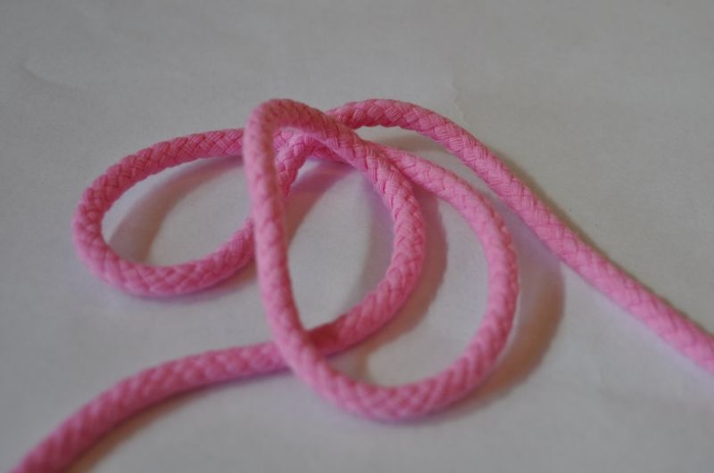 Baumwoll Kordel 6mm rosa