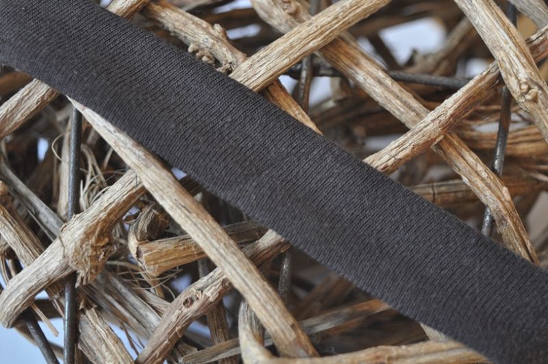 Jersey Schrägband 20mm dunkelbraun