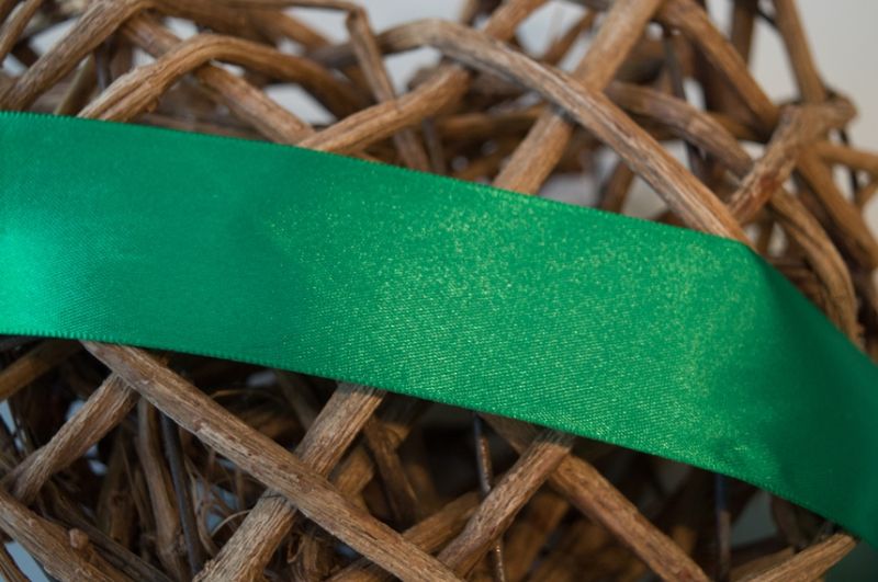 Satinband 40mm grün