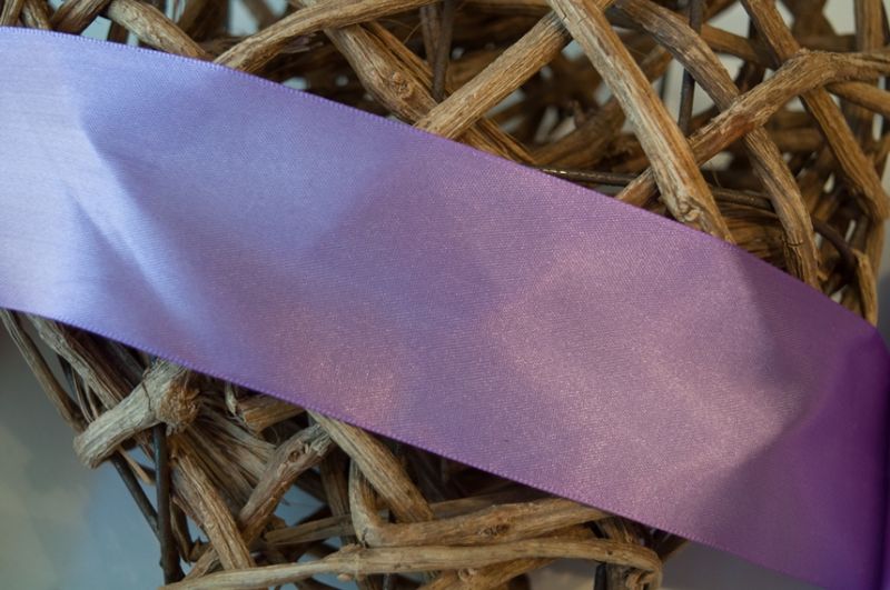 Satinband 50mm dunkelflieder