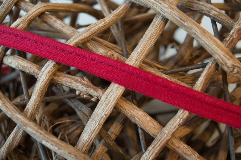 Paspelband baumwolle 12mm dunkelrot