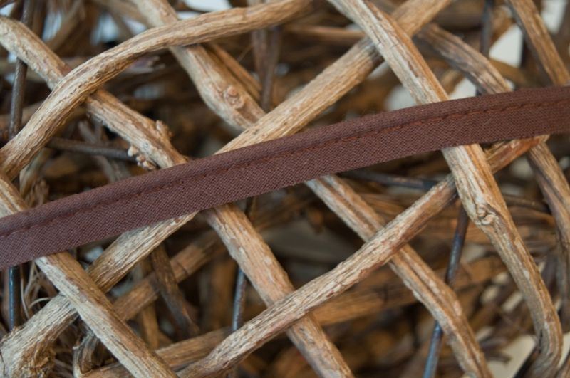 Paspelband baumwolle 12mm braun