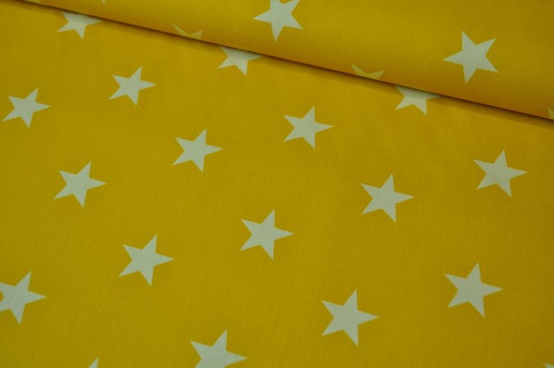 Baumwolle Stars by Poppy gelb