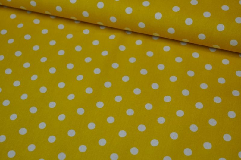 Baumwolle Big Dots by Poppy gelb