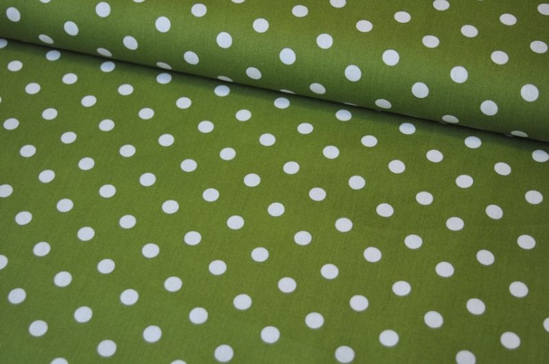 Baumwolle Big Dots by Poppy grasgrün