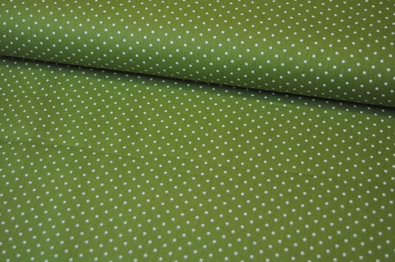 Baumwolle Small Dots by Poppy grasgrün