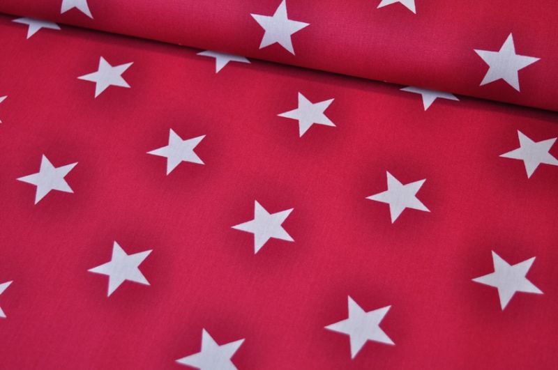 Baumwolle Stars by Poppy fuchsia