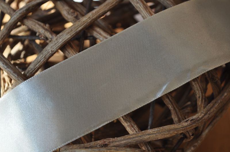 Satinband 40mm creme