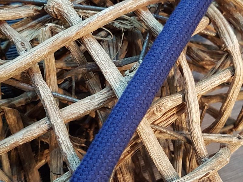 Baumwoll Kordel Rund 1cm dunkelblau