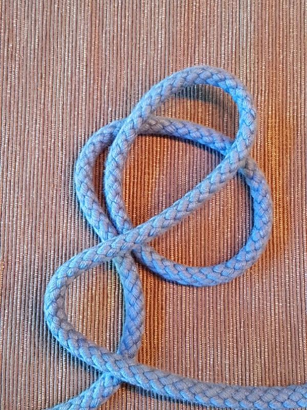 Baumwoll Kordel  8mm jeans
