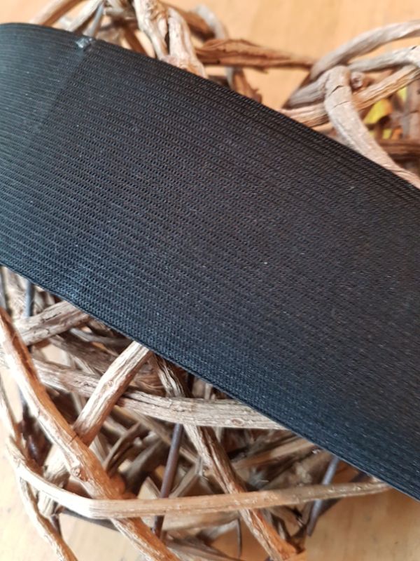 Gummiband 60 mm schwarz