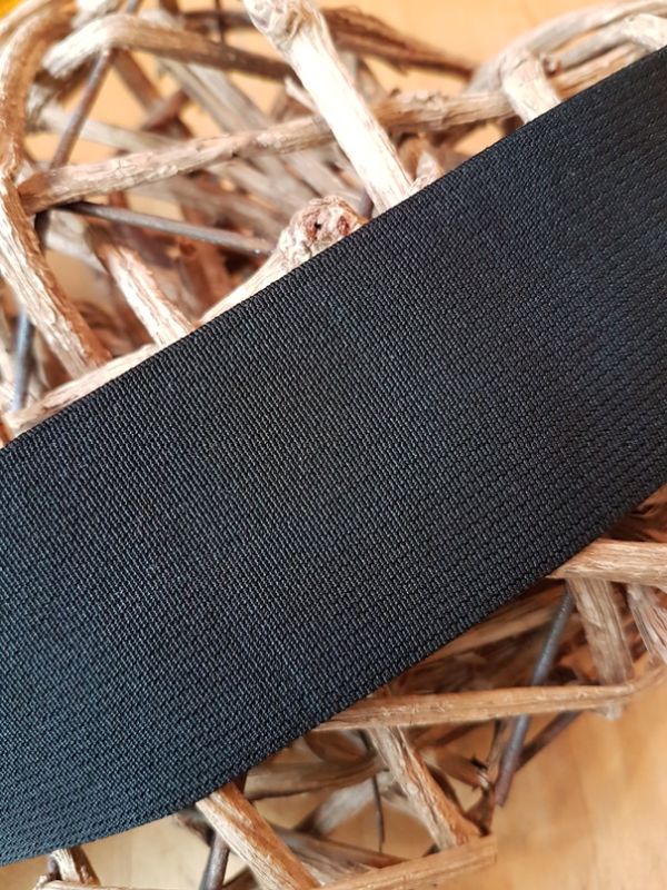 Gummiband 50 mm schwarz