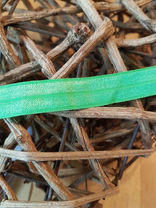 Elastisches Einfassband 15 mm hell neongrün (22)