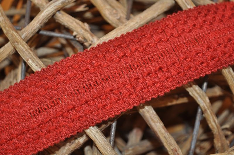 Falztresse Woll optik 3,5 cm terra