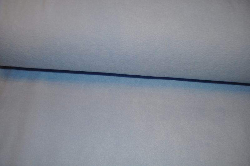 Fleece uni hellblau 42