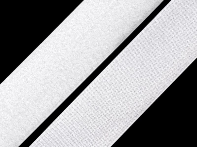 Klettband 38 mm weiß komplett