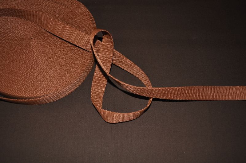 Gurtband 20 mm braun
