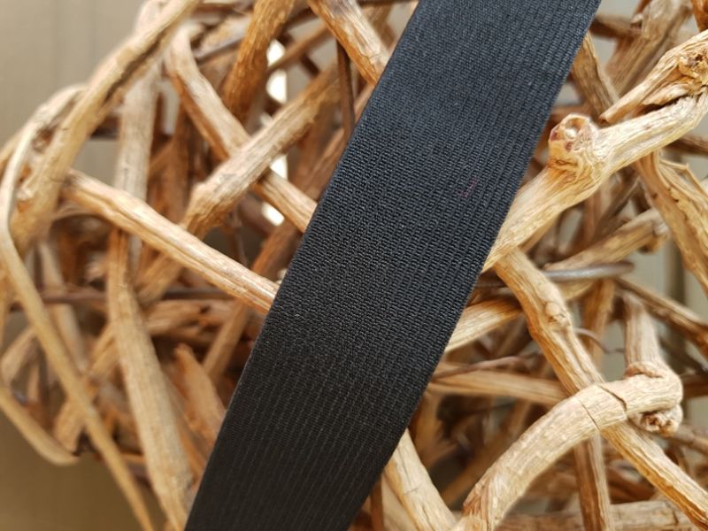 Gummiband 25 mm schwarz