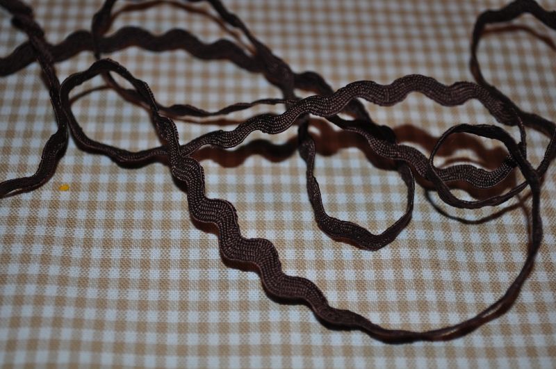 Zackenlitze 5mm dunkelbraun