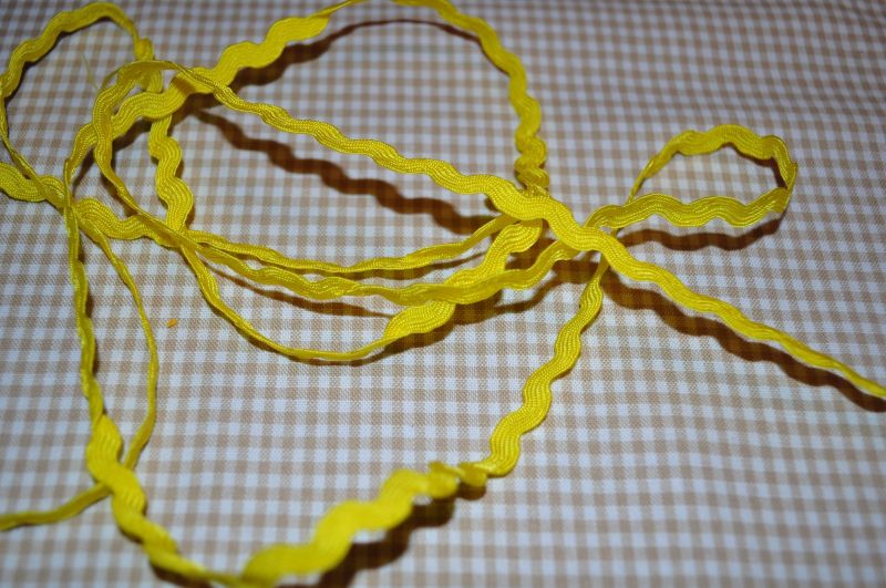 Zackenlitze 5mm gelb