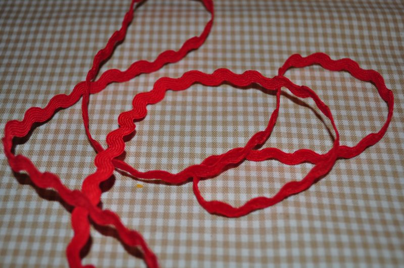 Zackenlitze 5mm rot