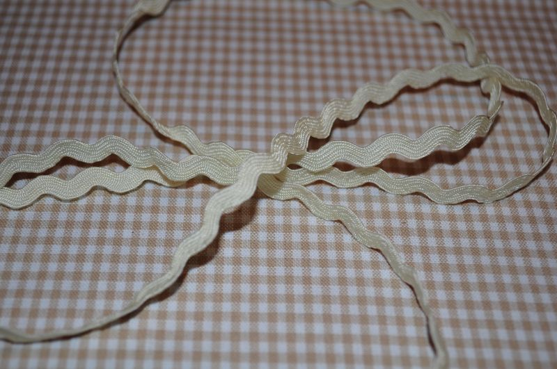 Zackenlitze 5mm creme
