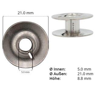 5 Spulen für Pfaff Metall