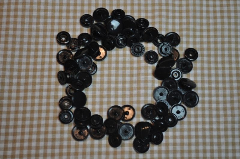 30 Baby Snaps T5 Farbe B5 black