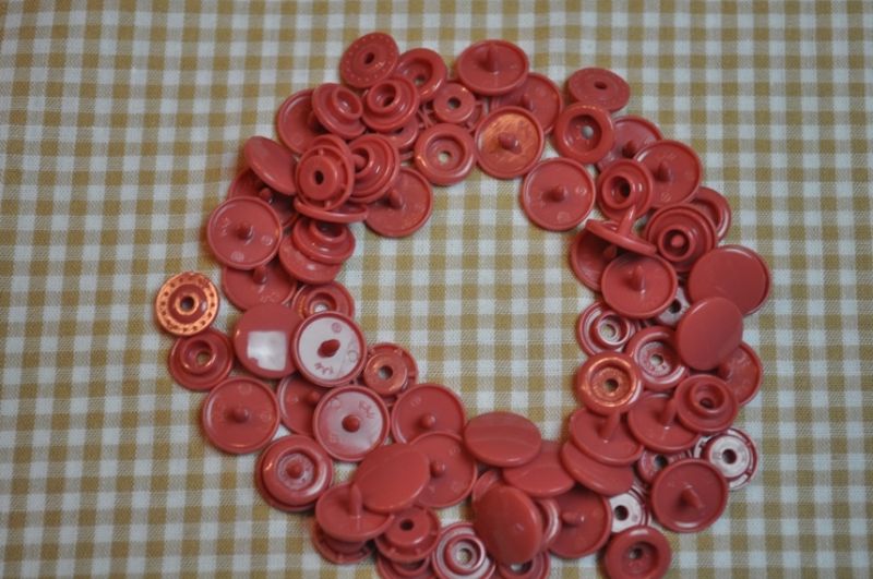 30 Baby Snaps T5 Farbe B15 Dusty rose (rost)
