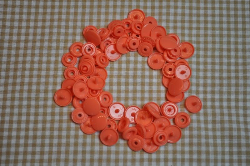 30 Baby Snaps T5 Farbe B17 Melon Orange