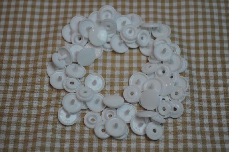 30 Baby Snaps T5 Farbe B43 Pearly white