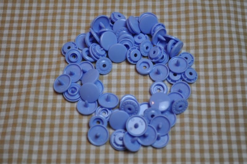 30 Baby Snaps T5 Farbe B48 Periwinkle Blue
