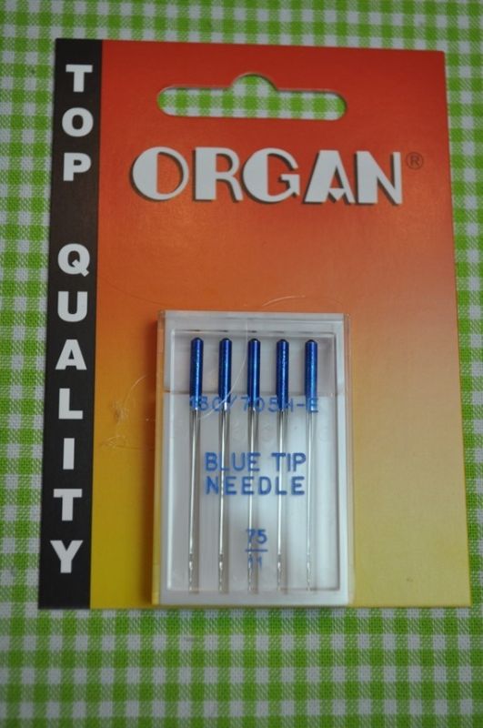 Organ Nähnadeln Blue Tip 75/11 steppen