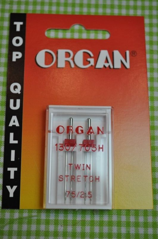 Organ Nähnadeln Zwilling Super Stretch 75/2.5