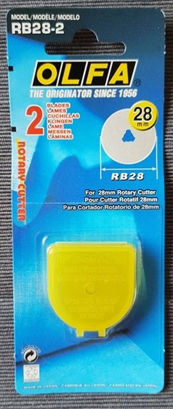 2 Ersatzklingen Olfa Rollschneider 28mm