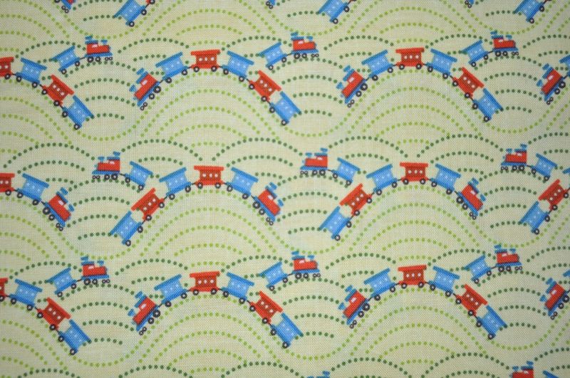 Riley Blake scoot eisenbahn gelb